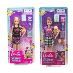 Barbie Babysitter Papusa Skipper cu bebe GRP10