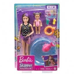 Barbie Babysitter Skipper Pool Set Joaca cu bebe GRP39