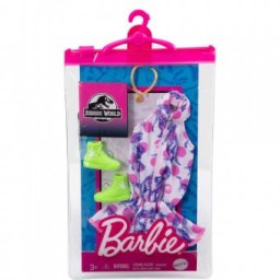 Barbie Jurassic World Pachet cu Rochita roz GRD45