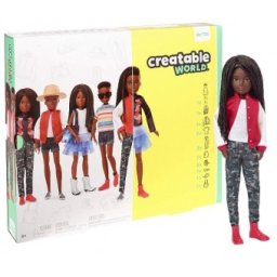 CREATABLE WORLD Papusa customizabila negresa GGG55