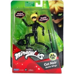 Miraculous Buburuza si Motan Noir Cat Noir figurina articulata 12cm P50403