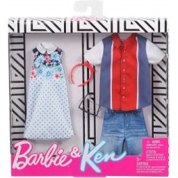 Barbie Fashion Pachet Haine Barbie si Ken Denim GHX69