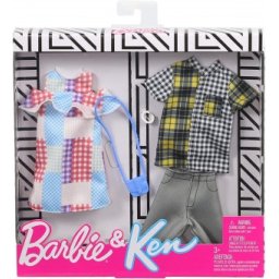 Barbie Fashion Pachet Haine Barbie si Ken Polka GHX72