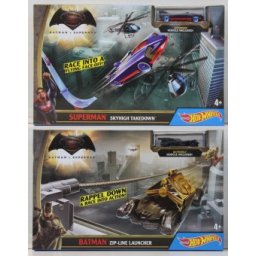 Hot Wheels Batman vs Superman cu Lansator DPL87