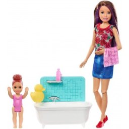 Barbie Skipper Babysitter FXH05 la baie set de joaca