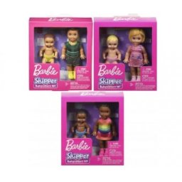 Barbie Babbysitters Set Papusi Brunete GFL30 minipapusa si bebe