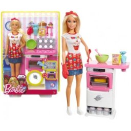 Barbie Careers bucatar set de joaca cu papusa FHP57