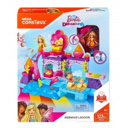 Mega Construx Barbie Mermaid Lagoon Playset FFW90 123 piese