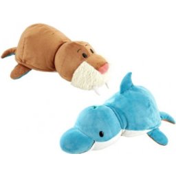Mascota Jay At Play FlipaZoo 32 cm Morsa Delfin jucarie de plus