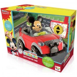 Masinuta cu telecomanda Mickey si pilotii de curse - in oras 2,4 GHZ