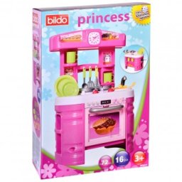 Princess Bucatarie 16 piese 72 cm set de joaca