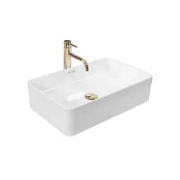 REA-U5055 - Lavoar pentru blat BERTA 35,5 x 56 cm ceramică/alb lucios