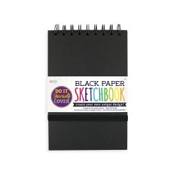 Caiet schite a5 hartie neagra, 75 file, 110 gr mp , coperta diy
