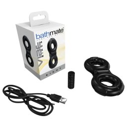 Bathmate Vibe Ring Eight - inel penian vibrator, cu acumulator (negru)