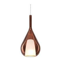 Ideal Lux - Pendul pe cablu KALIQUE, 1xE27/42W/230V, Ø 18 cm, finisaj cupru fumuriu