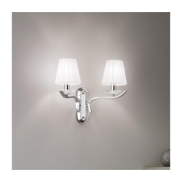 Ideal Lux - Aplică de perete cu cristale PEGASO 2xE14/28W/230V crom lucios