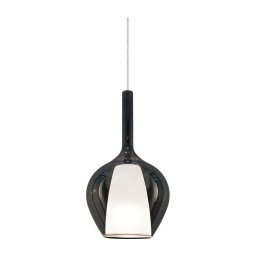 Ideal Lux - Pendul pe cablu KALIQUE 1xE27/42W/230V Ø 18 cm, fumuriu-negru