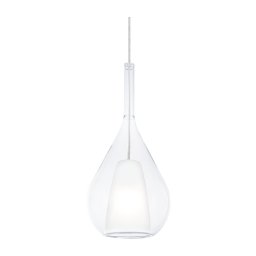 Ideal Lux - Pendul pe cablu KALIQUE 1xE27/42W/230V Ø 18 cm transparent