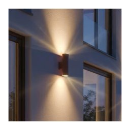 Ideal Lux - Aplica de perete pentru exterior GUN 1xGU10/35W/230V 21 cm IP44 maro