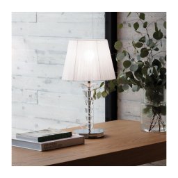 Ideal Lux - Lampă de masă cu cristale PEGASO 1xE27/60W/230V crom lucios
