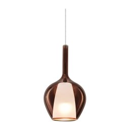 Ideal Lux - Pendul cu cablu KALIQUE 1xE27/42W/230V Ø 18 cm, cupru fumuriu