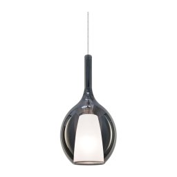 Ideal Lux - Lustră suspendată pe cablu KALIQUE 1xE27/42W/230V Ø 18 cm negru fumuriu