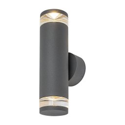 Rabalux 77072 - Aplica de exterior TORNIO, 2x GU10 (10W), 230V, IP54, antracit