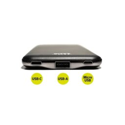 Power Bank PORT DESIGNS 900116 | 10000mAh, Negru