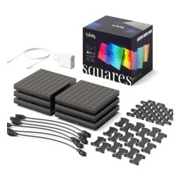 Sir iluminat Twinkly Set 6 panouri LED | 64xLED, 16x16 cm, Multicolor