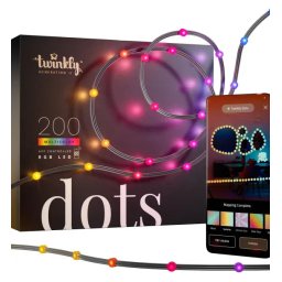 Banda LED Twinkly RGB | 10m, 200 LED-uri, Wi-Fi, Bluetooth, IP44