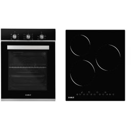 Pachet built-in Samus SC457GTBV+PSVE-43BG2 | cuptor + plită, negru