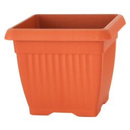 Ghiveci patrat Terra 42 L, 45x45x37 cm, teracota, PVC