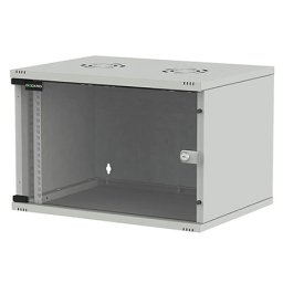 Rack de perete 6U 19 inch Dekro cu usa din sticla si laterale detasabile