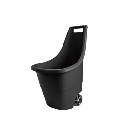 Roaba de gradina Curver Easy Go Breeze din plastic, 50 l, neagra, cu roti