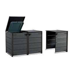 Extensie Curver Hide Away pentru mascarea pubelei 240 L, gri antracit