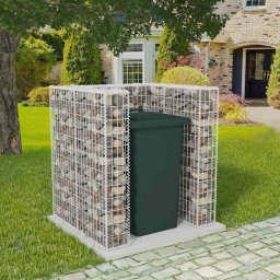 Gabion unic îngradire pubela, otel, 110 x 100 x 120 cm GartenMobel Dekor