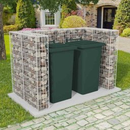 Gabion dublu îngradire pubela, otel, 180 x 100 x 120 cm GartenMobel Dekor