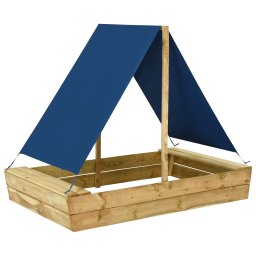 Groapa de nisip cu acoperis, 160x100x133 cm, lemn de pin tratat GartenMobel Dekor