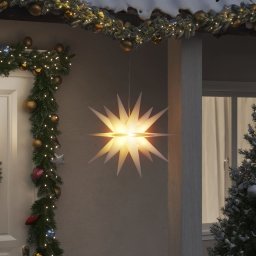 Lumini de Craciun cu LED-uri, 3 buc., alb, 57 cm, pliabil GartenMobel Dekor