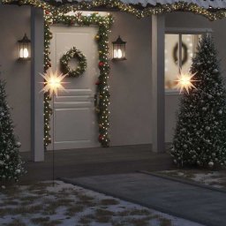 Lumini de Craciun cu varfuri LED-uri 3 buc. alb 57 cm pliabil GartenMobel Dekor