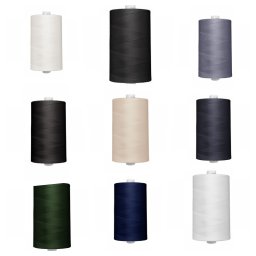 Ata de cusut finete 50, con 1000 m, pentru jeans, tesaturi grele, 100% poliester Talia 50E Ariadna