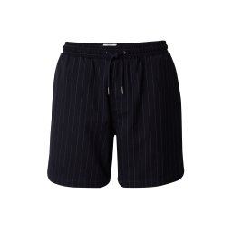 DAN FOX APPAREL Pantaloni 'Ian' albastru marin / alb