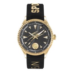 Plein Sport Ceas analogic 'LINEMAN' auriu / negru