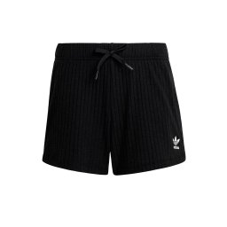 ADIDAS ORIGINALS Pantaloni 'Ribbed Shorts' negru / alb
