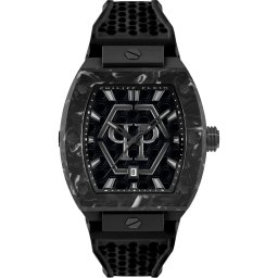 Philipp Plein Ceas analogic 'The Hexagon Phantom' gri metalic / negru