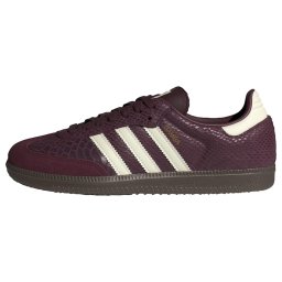 ADIDAS ORIGINALS Sneaker low 'Samba' roșu vin / alb murdar