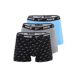 NIKE Underwear Boxeri azuriu / gri / negru / alb