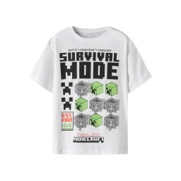 TWO SOON Tricou 'Minecraft' verde / portocaliu / negru / alb