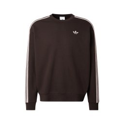 ADIDAS ORIGINALS Bluză de molton ciocolatiu / alb