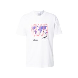ADIDAS ORIGINALS Tricou 'WC 94 MASC' mov închis / roz zmeură / negru / alb